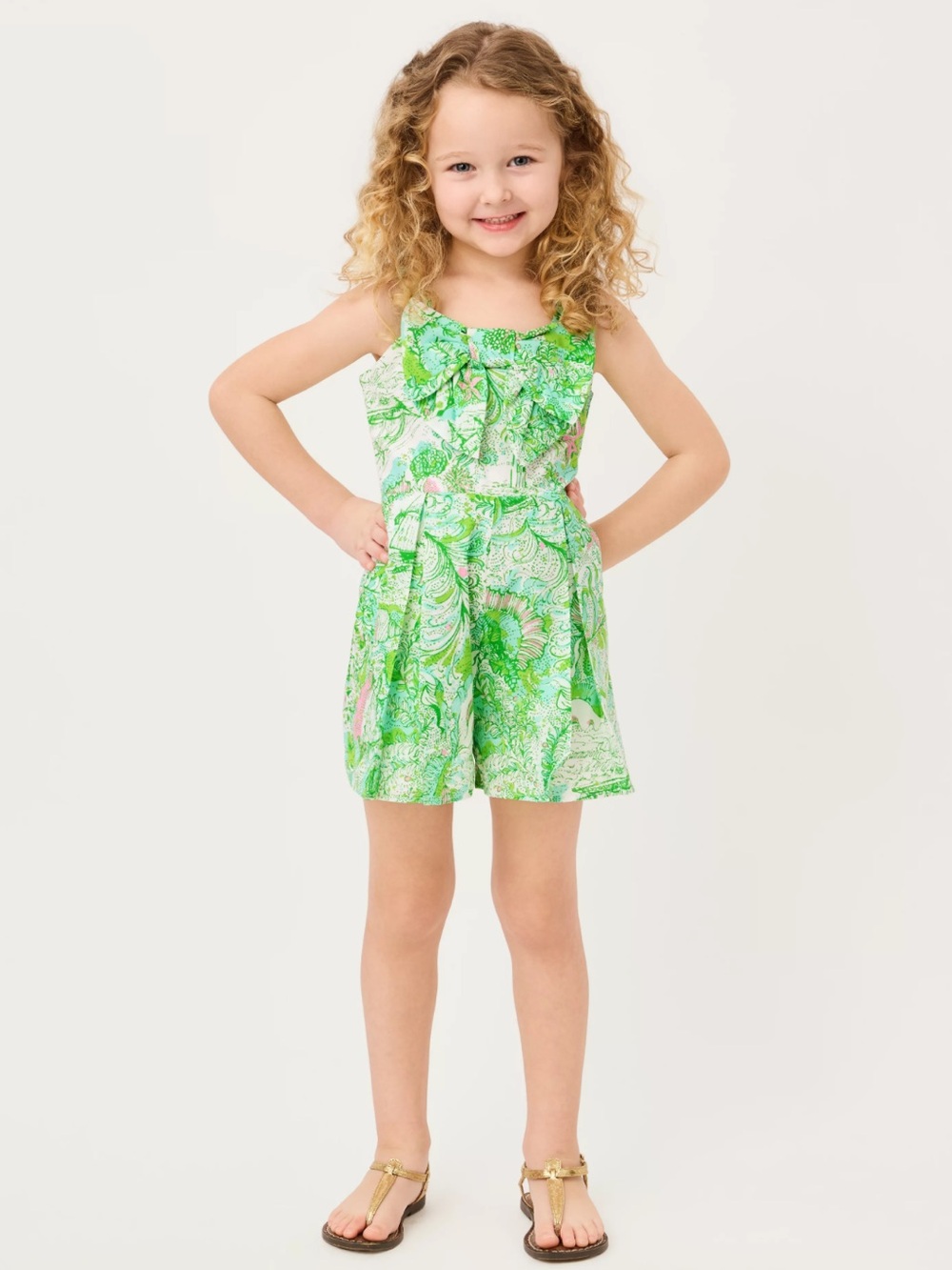 Lilly Pulitzer | Janie and Jack Girls Tinker Bow Romper